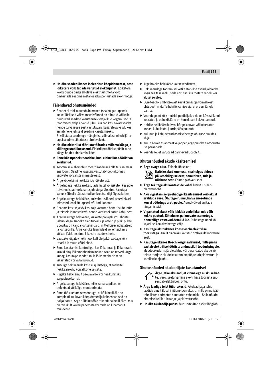 Bosch AHS 45-15 LI User Manual | Page 195 / 236