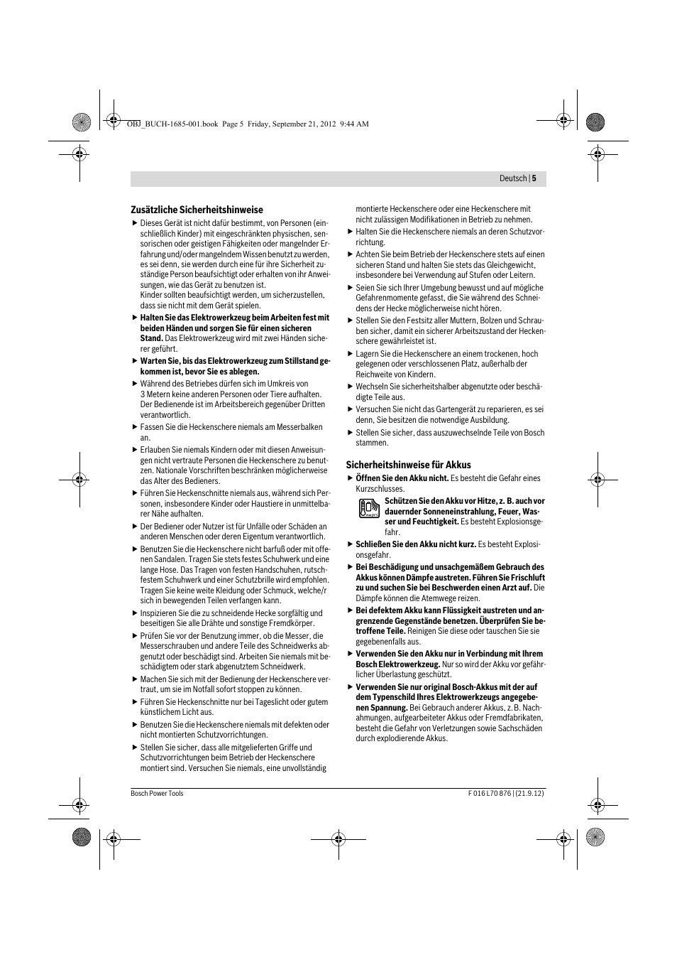Bosch AHS 45-15 LI User Manual | Page 5 / 236