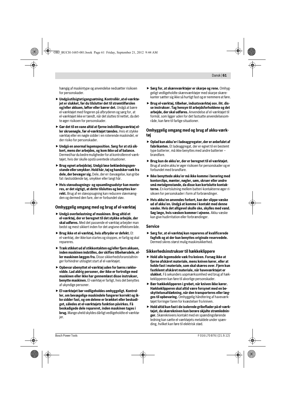 Bosch AHS 45-15 LI User Manual | Page 61 / 236