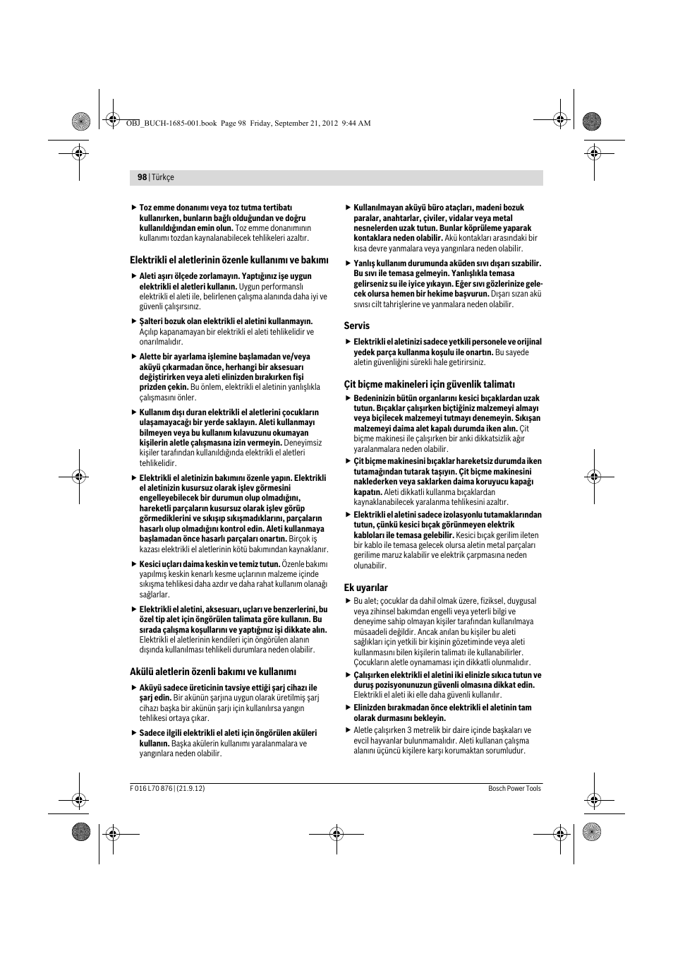 Bosch AHS 45-15 LI User Manual | Page 98 / 236