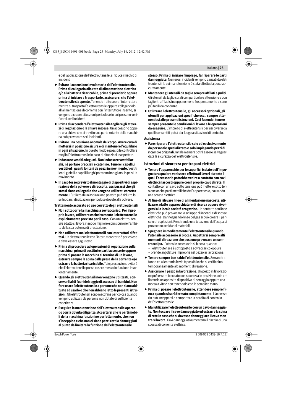 Bosch GWB 10 RE Professional User Manual | Page 25 / 116