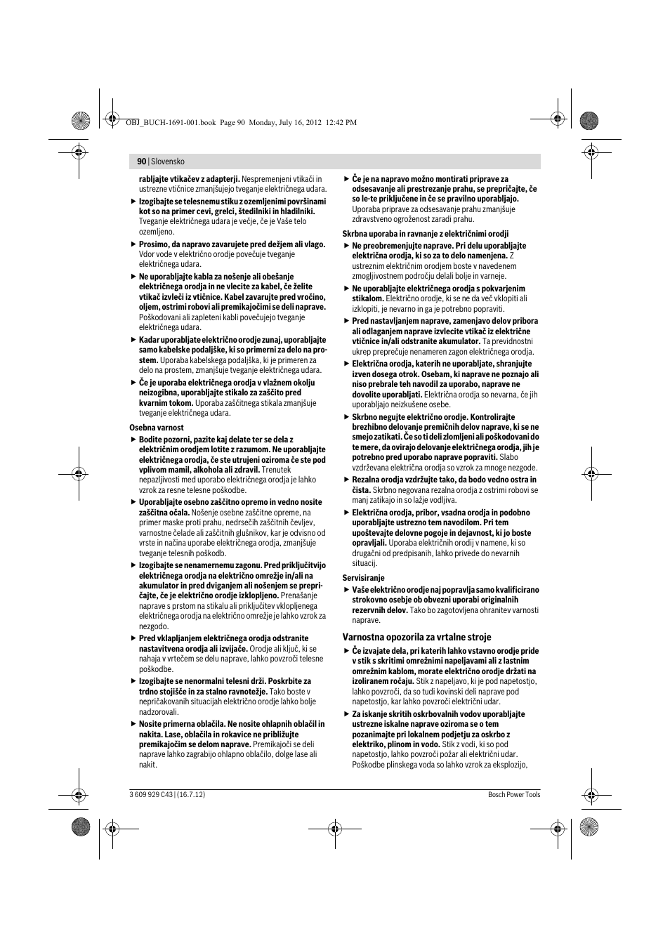 Bosch GWB 10 RE Professional User Manual | Page 90 / 116