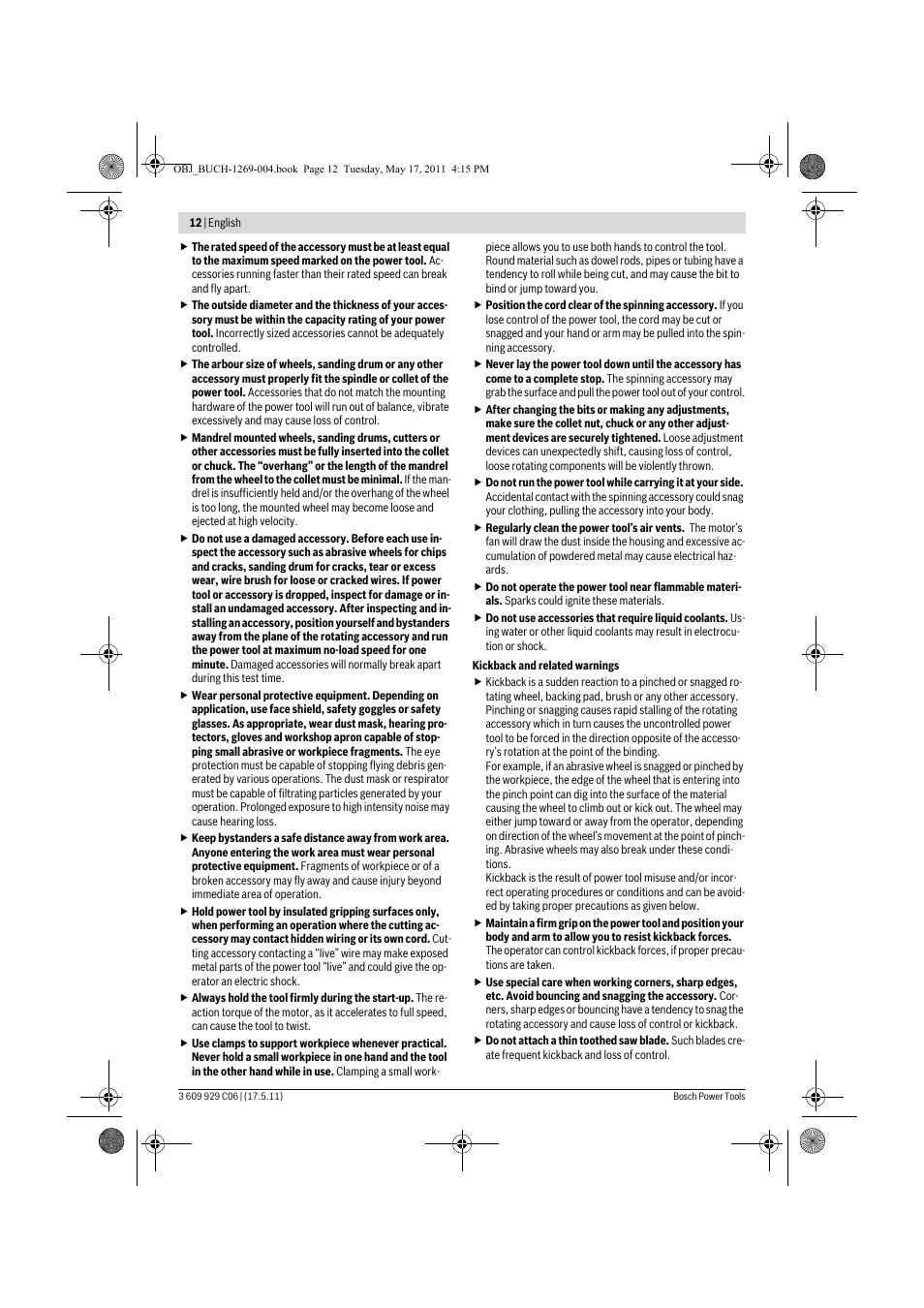 Bosch GGS 8 CE Professional User Manual | Page 12 / 196