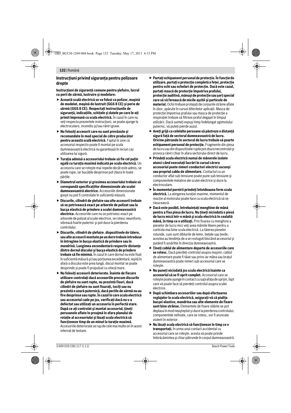 Bosch GGS 8 CE Professional User Manual | Page 132 / 196