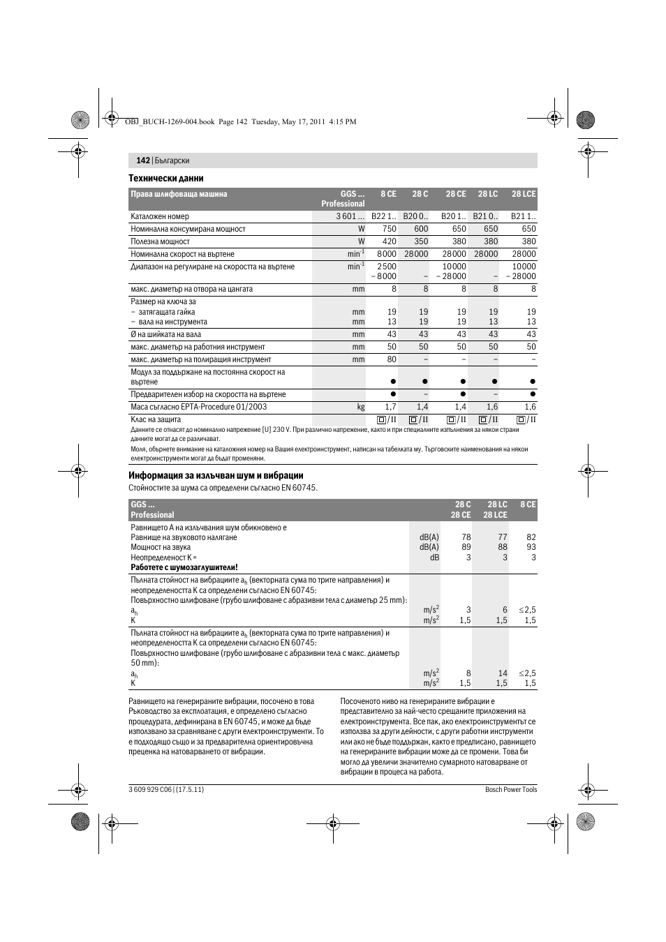 Bosch GGS 8 CE Professional User Manual | Page 142 / 196