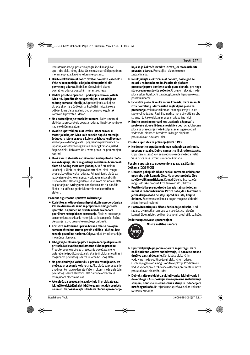 Bosch GGS 8 CE Professional User Manual | Page 147 / 196