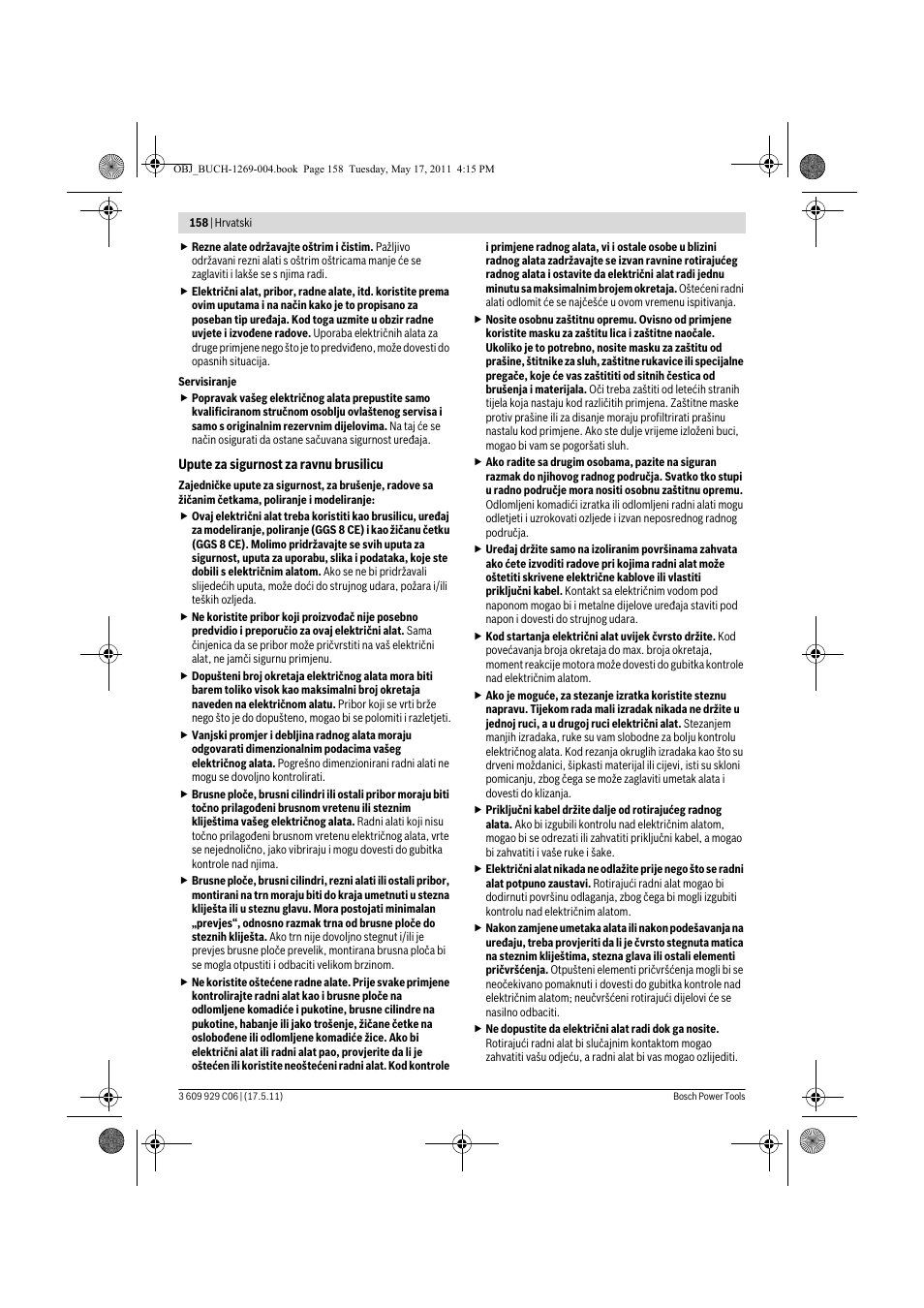 Bosch GGS 8 CE Professional User Manual | Page 158 / 196