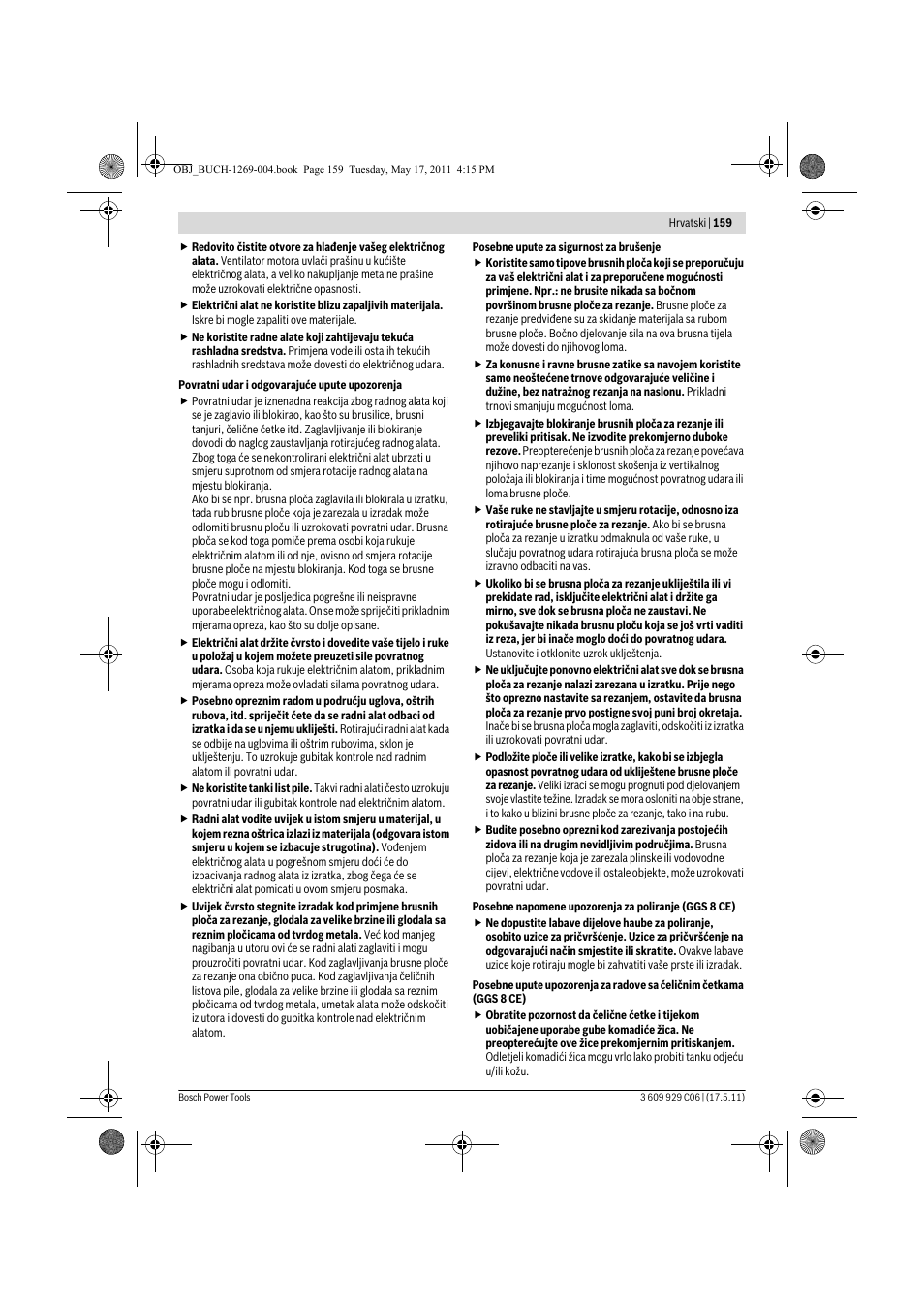 Bosch GGS 8 CE Professional User Manual | Page 159 / 196