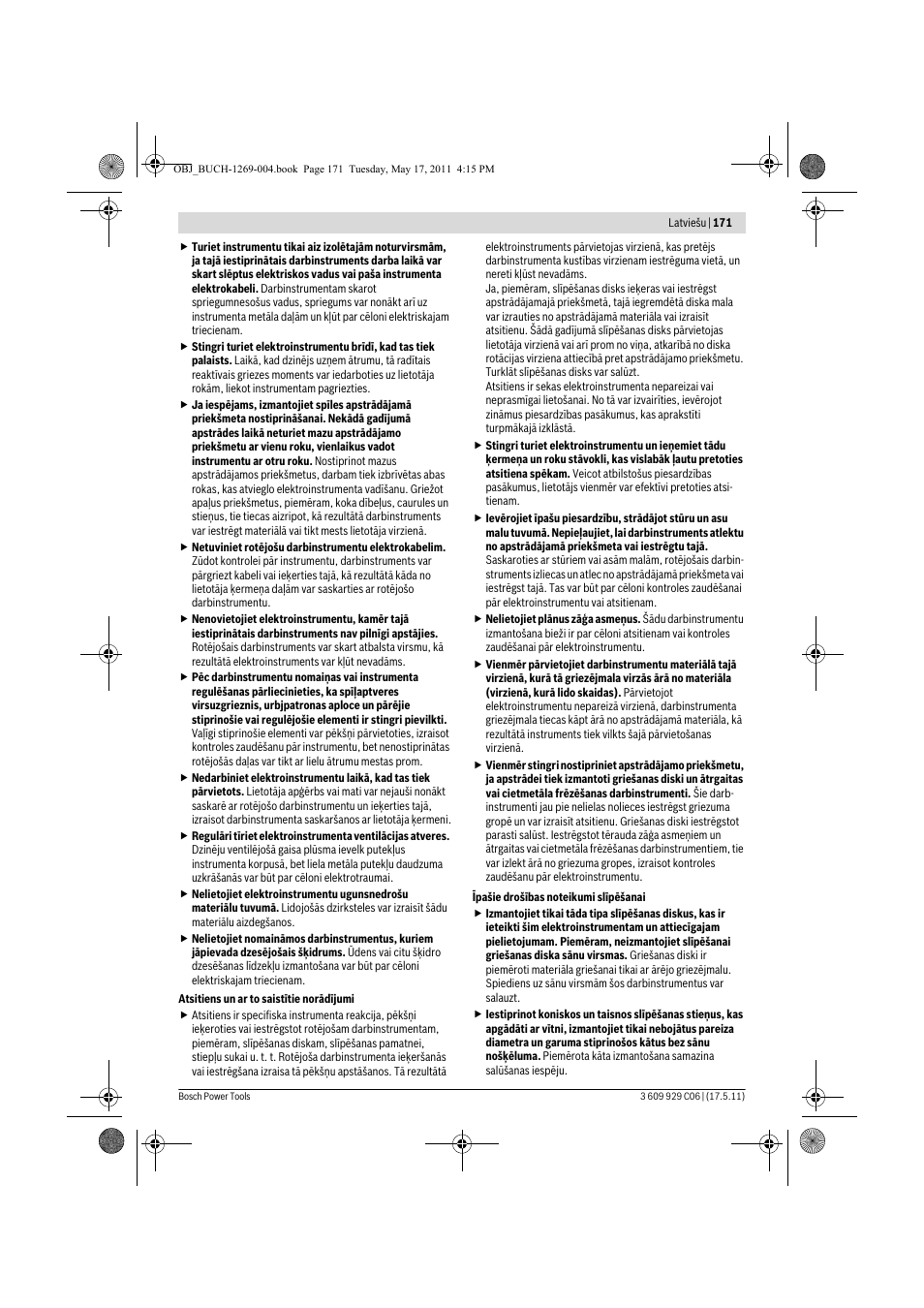 Bosch GGS 8 CE Professional User Manual | Page 171 / 196