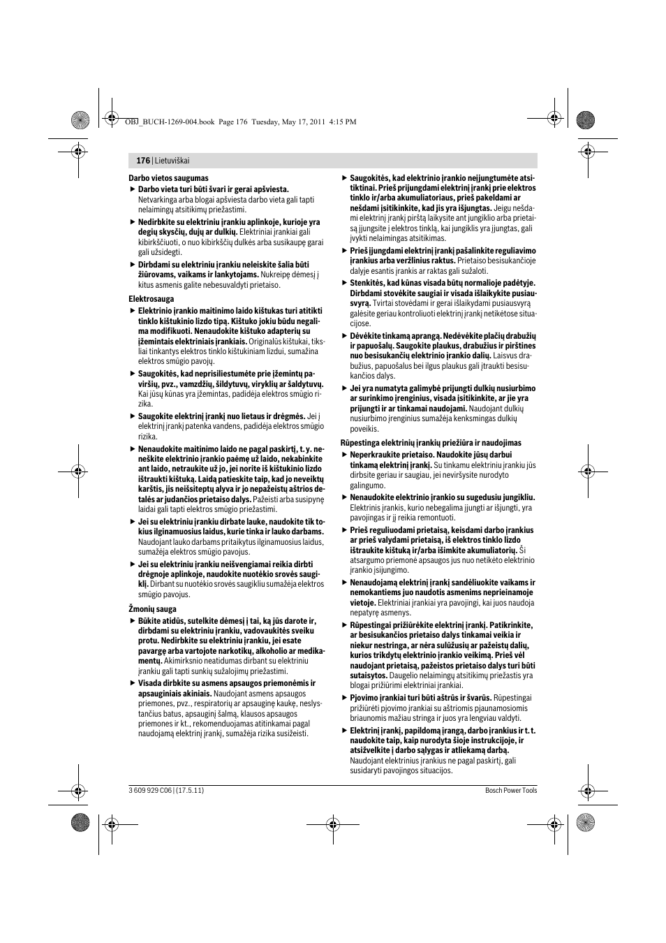 Bosch GGS 8 CE Professional User Manual | Page 176 / 196