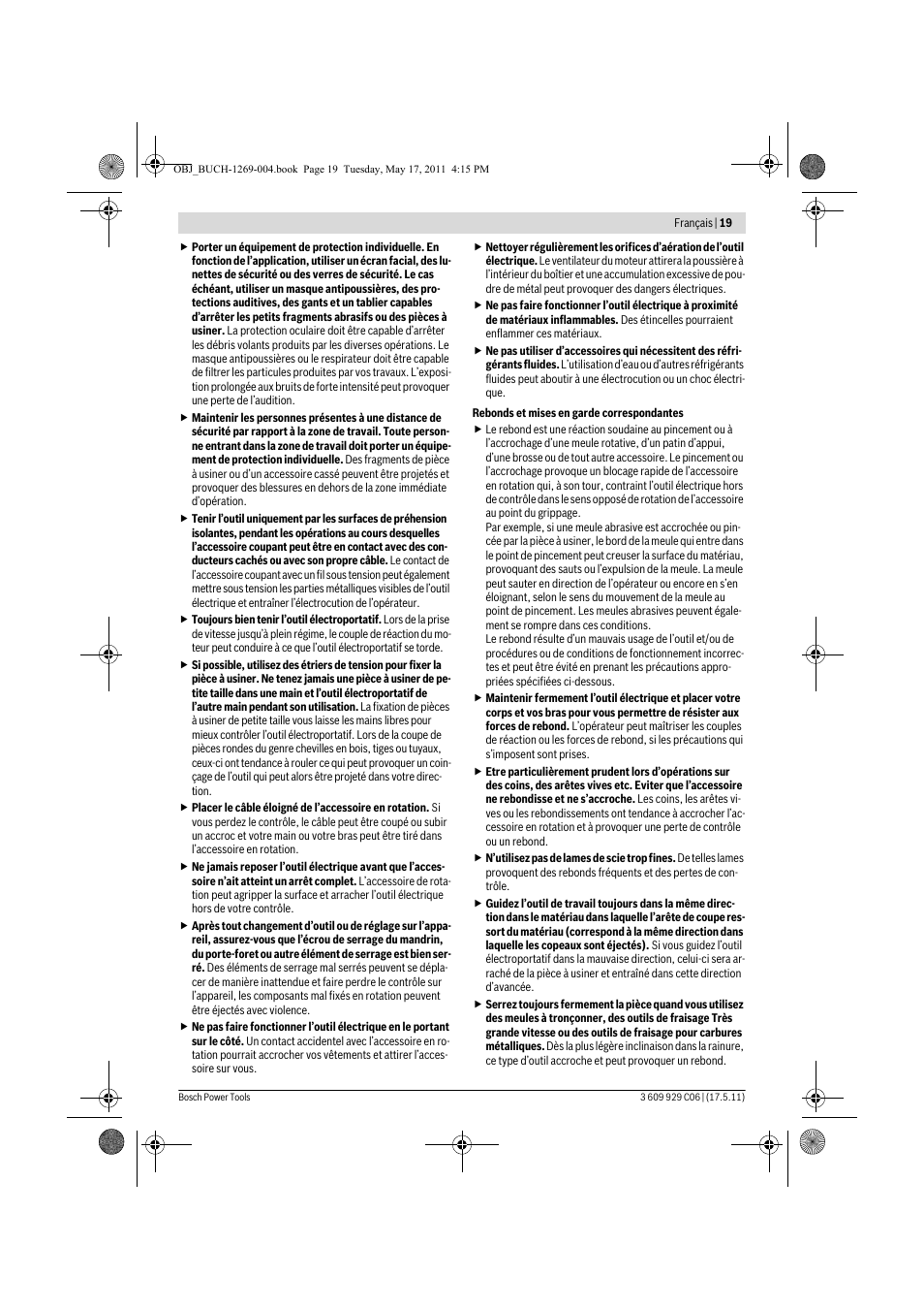 Bosch GGS 8 CE Professional User Manual | Page 19 / 196