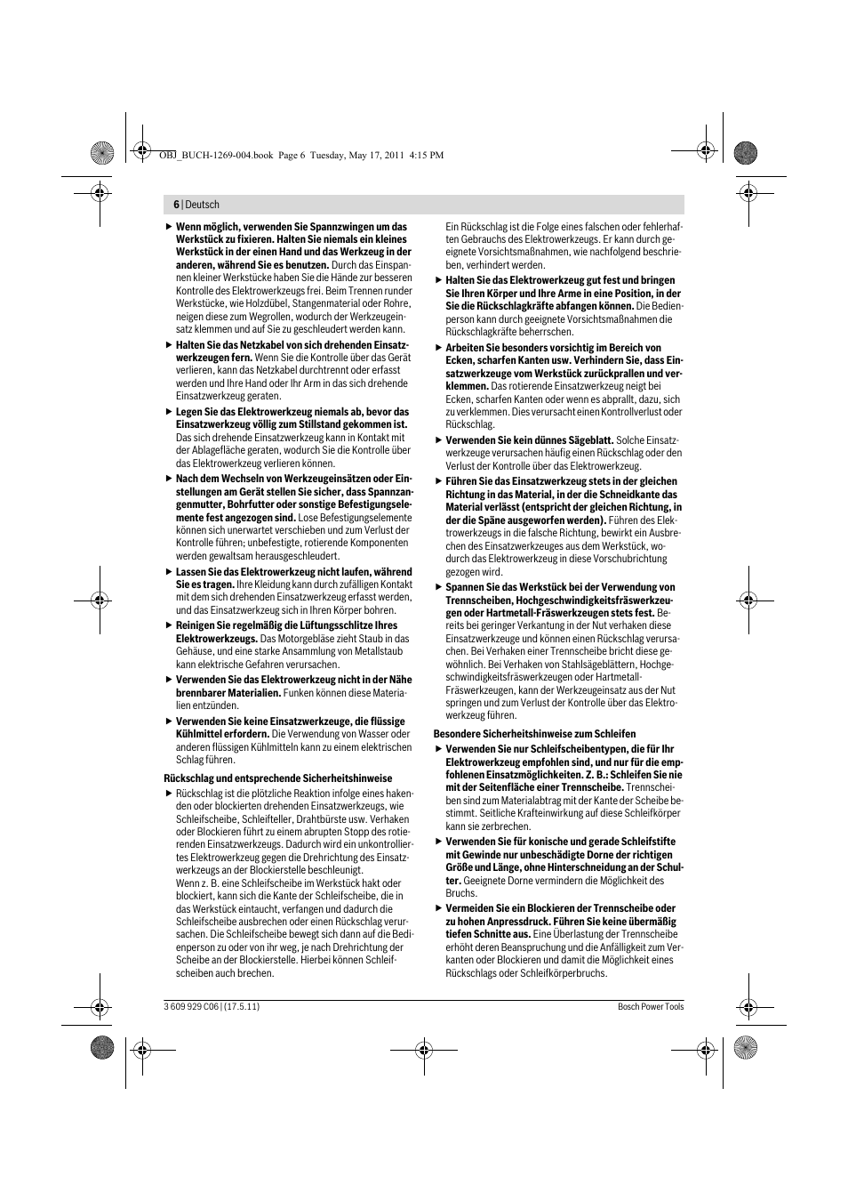 Bosch GGS 8 CE Professional User Manual | Page 6 / 196