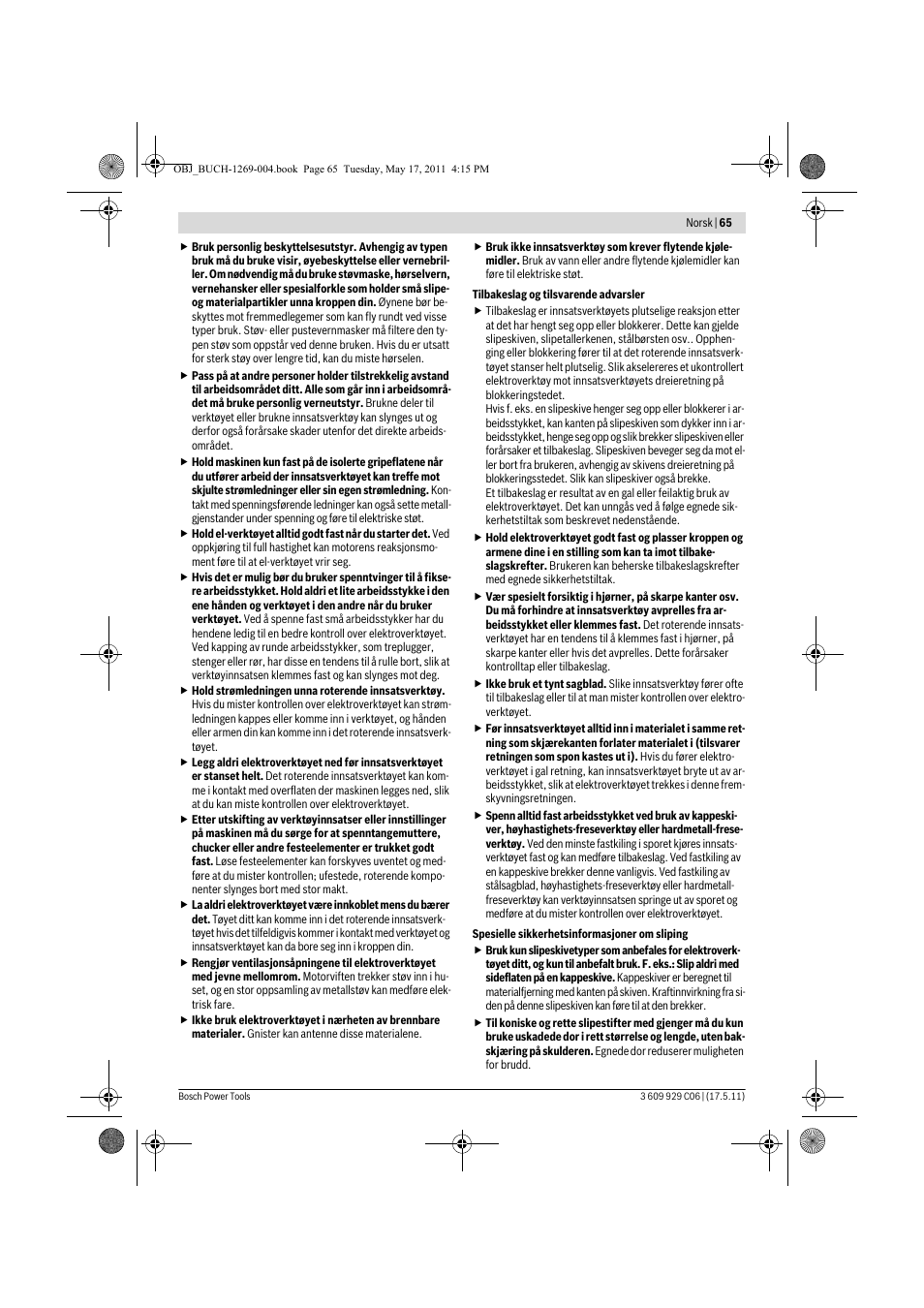 Bosch GGS 8 CE Professional User Manual | Page 65 / 196