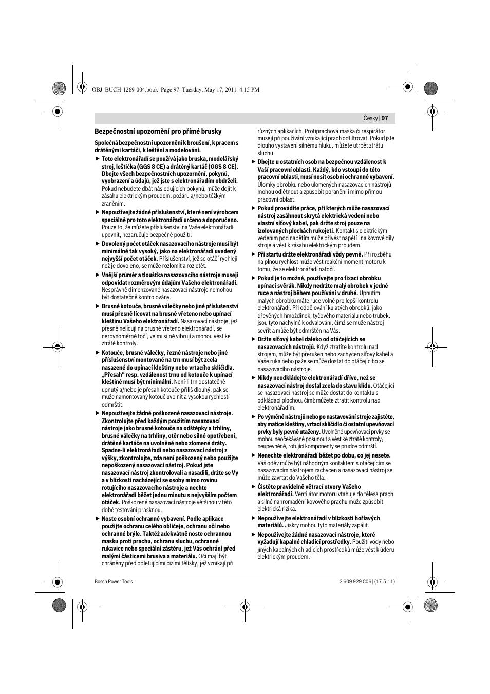 Bosch GGS 8 CE Professional User Manual | Page 97 / 196