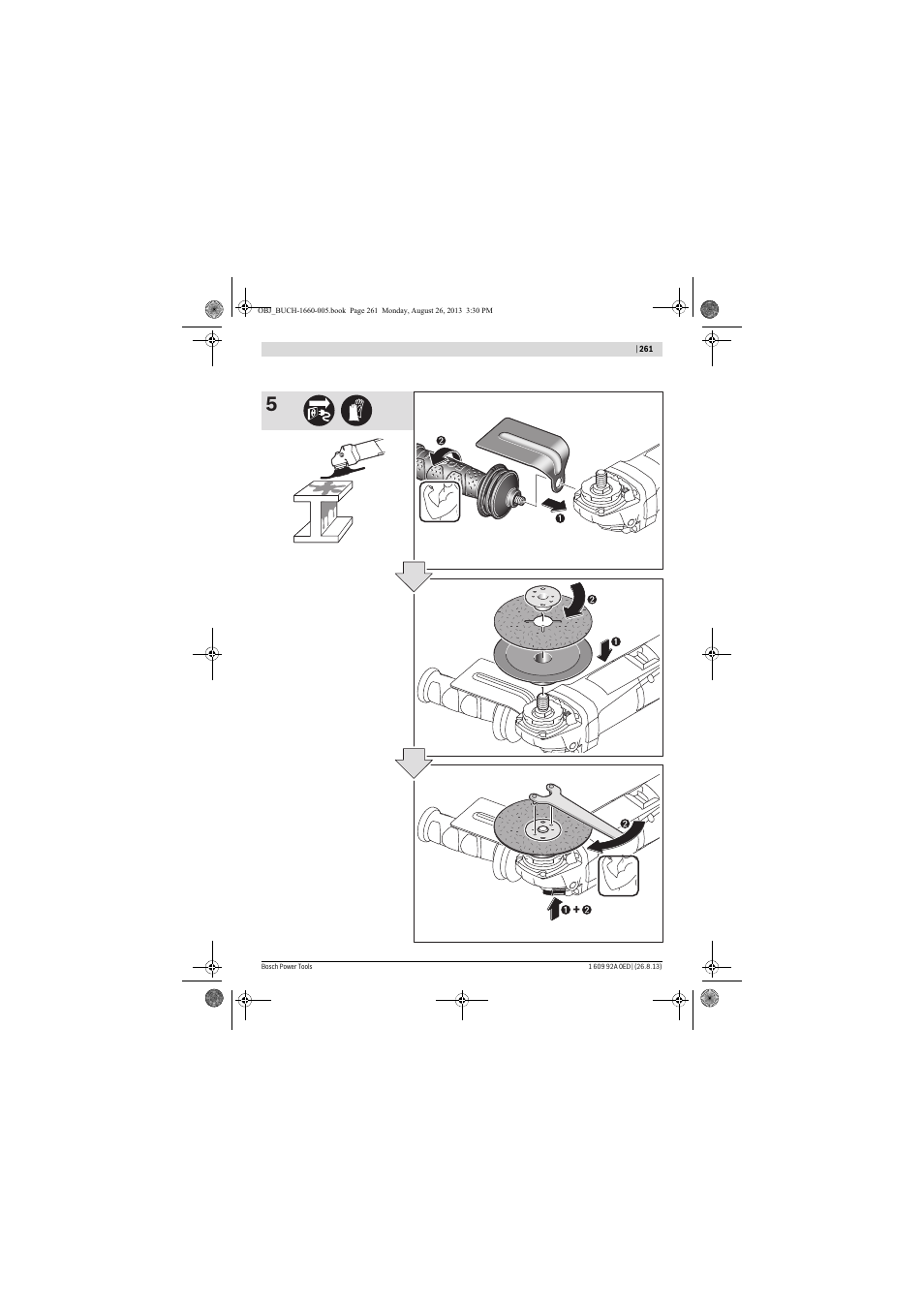 Bosch GWS 15-125 CIEP Professional User Manual | Page 261 / 271