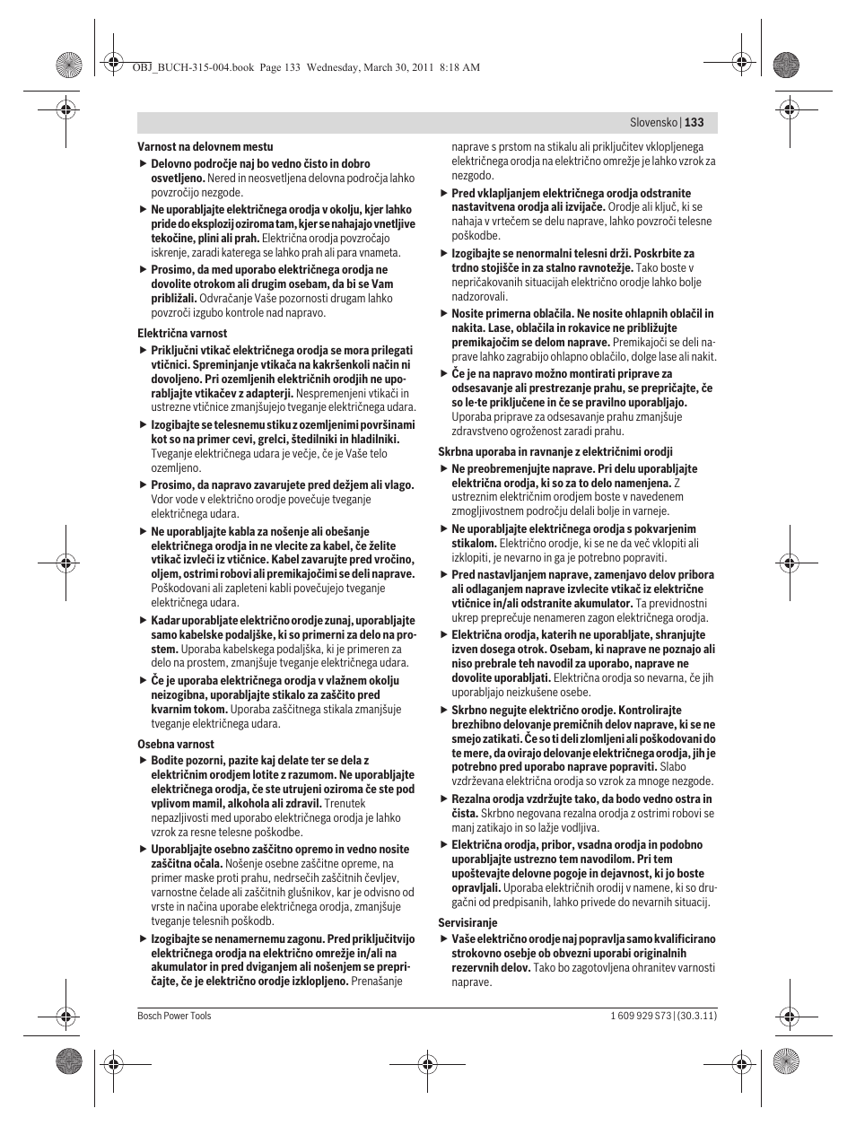Bosch GEX 125-1 AE Professional User Manual | Page 133 / 173