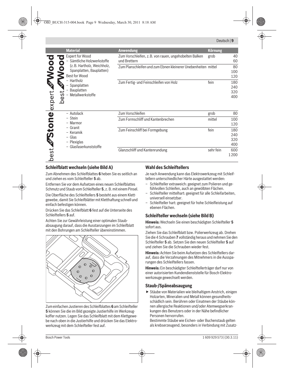 Bosch GEX 125-1 AE Professional User Manual | Page 9 / 173