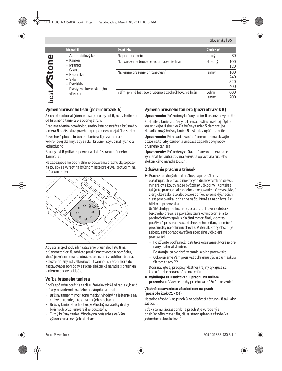 Bosch GEX 125-1 AE Professional User Manual | Page 95 / 173