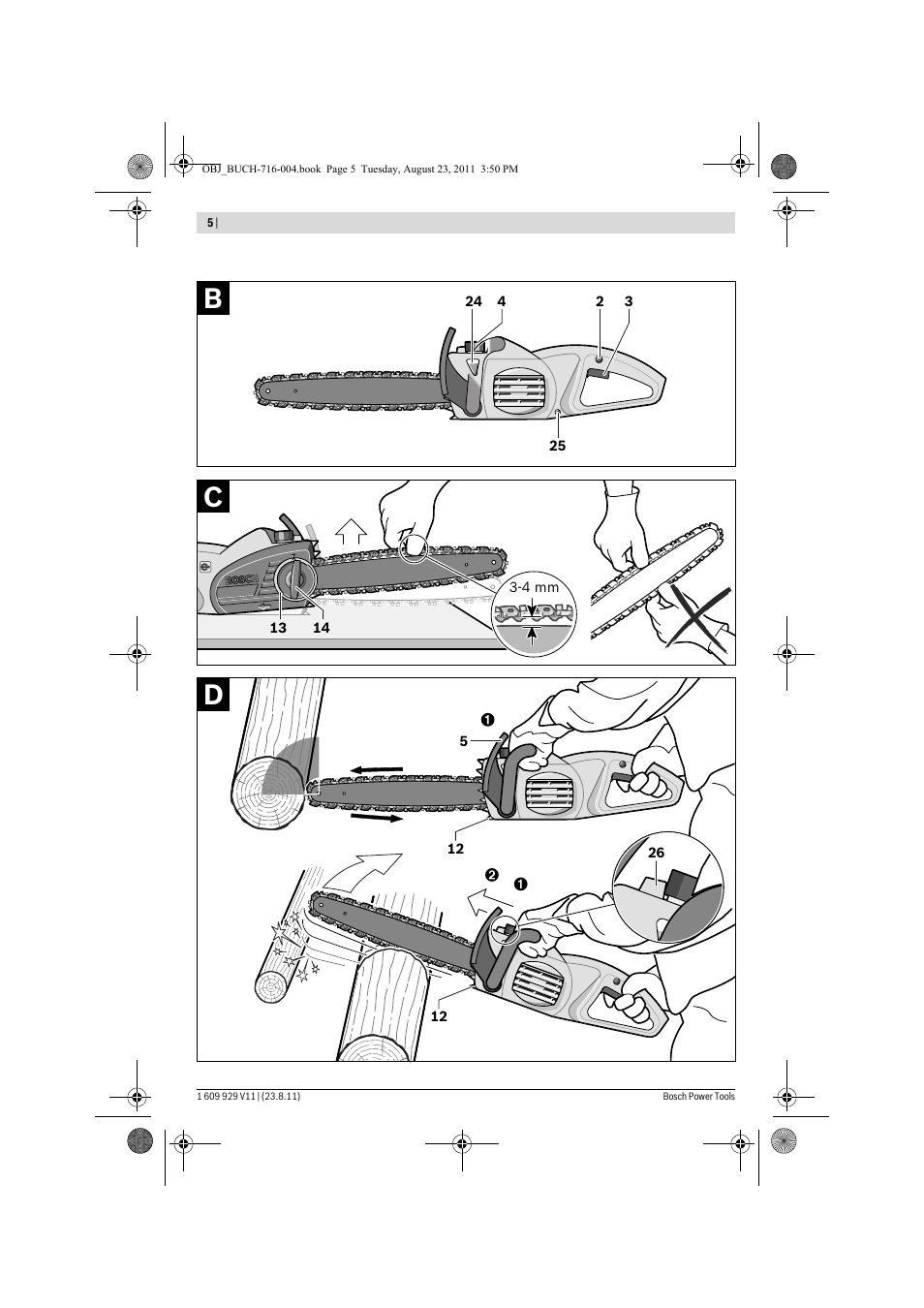 Bosch GKE 35 BCE Professional User Manual | Page 5 / 320