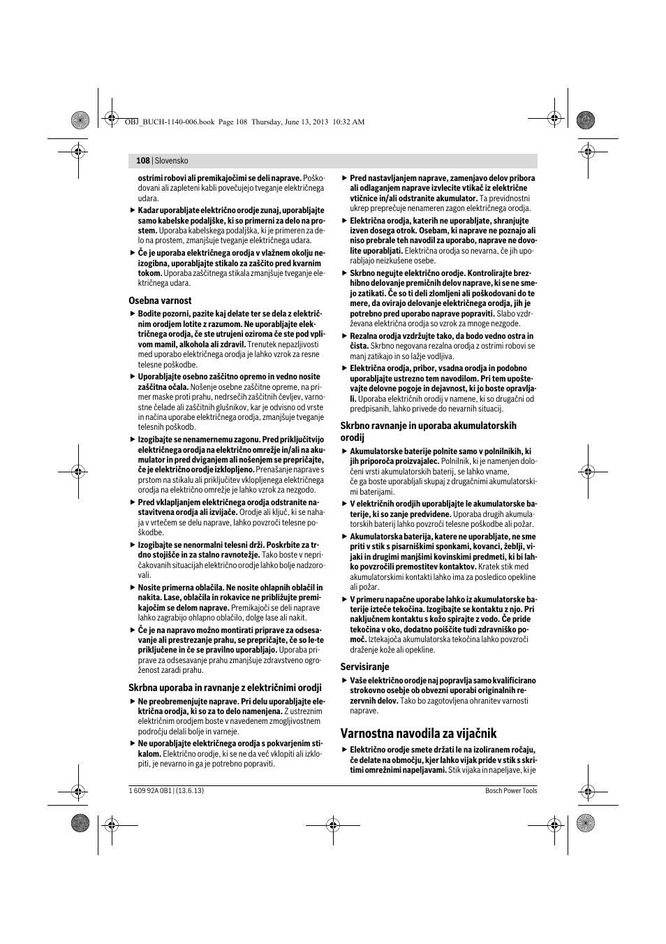 Varnostna navodila za vijačnik | Bosch GDS 18 V-LI HT Professional User Manual | Page 108 / 142