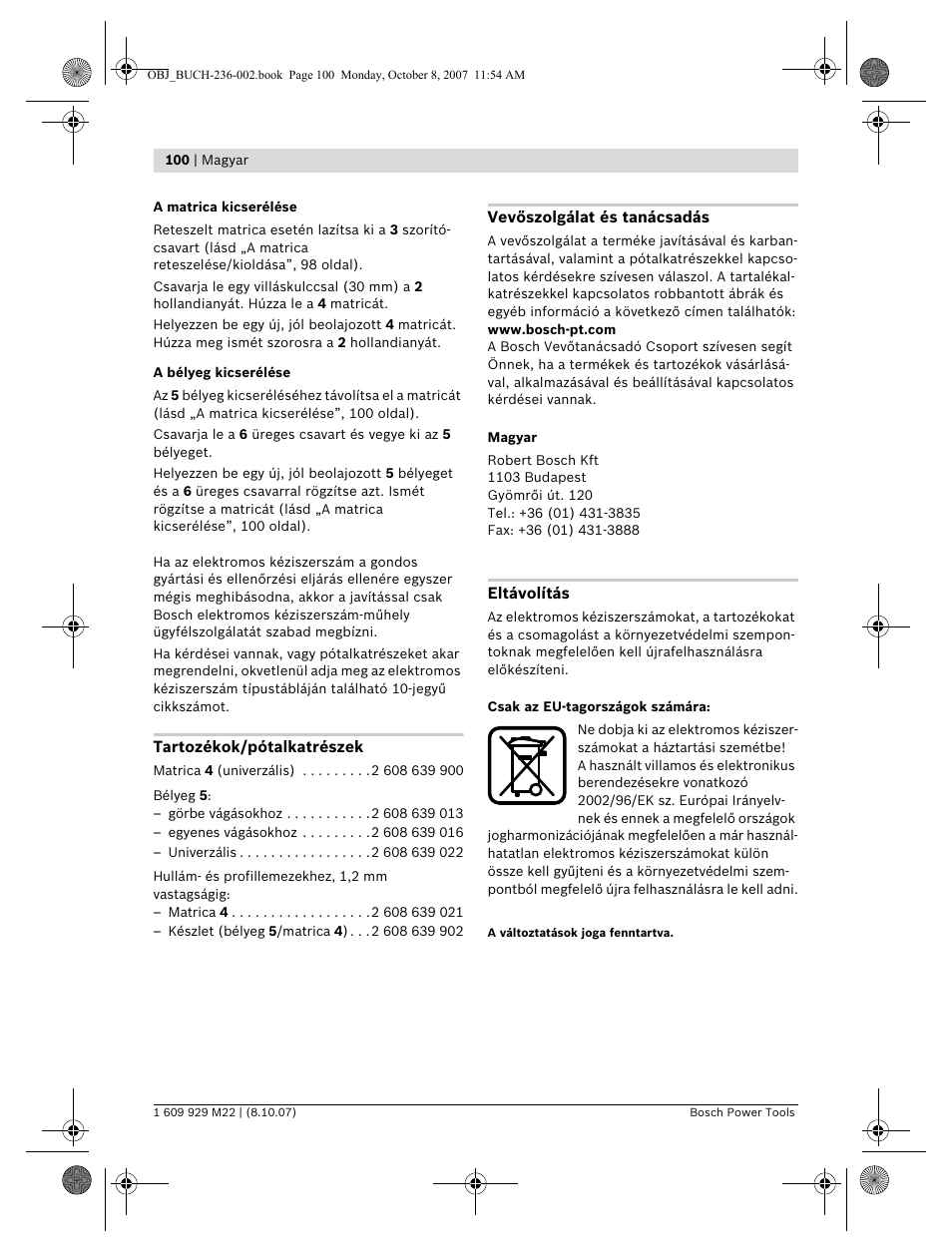 Bosch GNA 2,0 Professional User Manual | Page 100 / 159