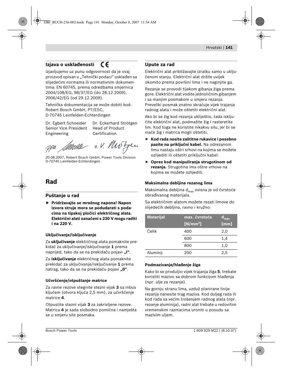 Bosch GNA 2,0 Professional User Manual | Page 141 / 159