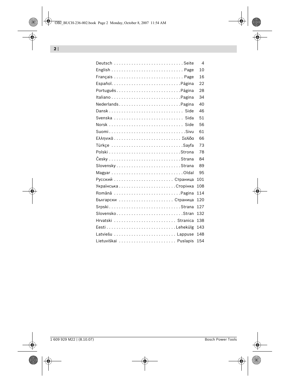 Bosch GNA 2,0 Professional User Manual | Page 2 / 159