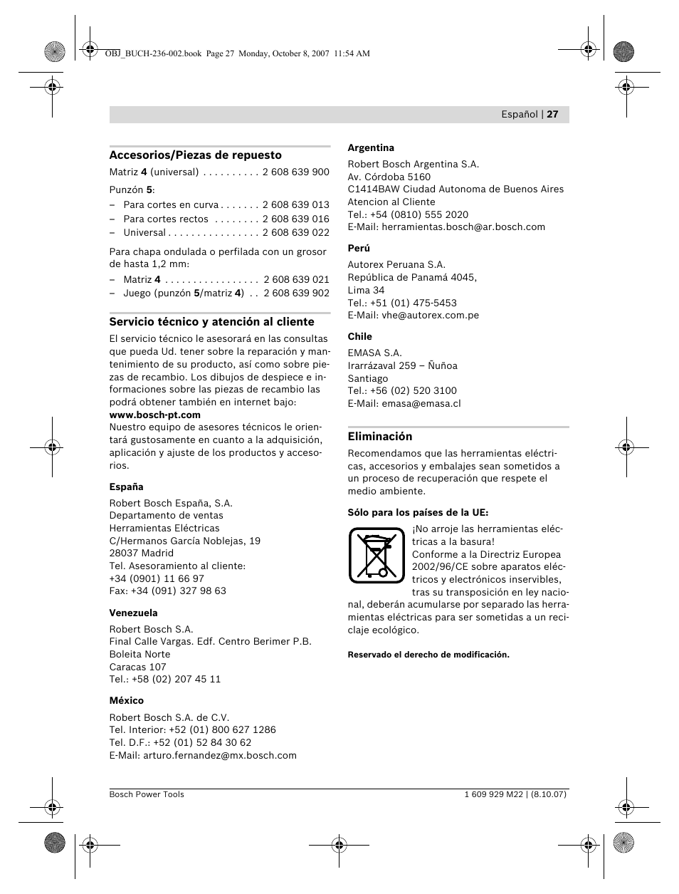 Bosch GNA 2,0 Professional User Manual | Page 27 / 159