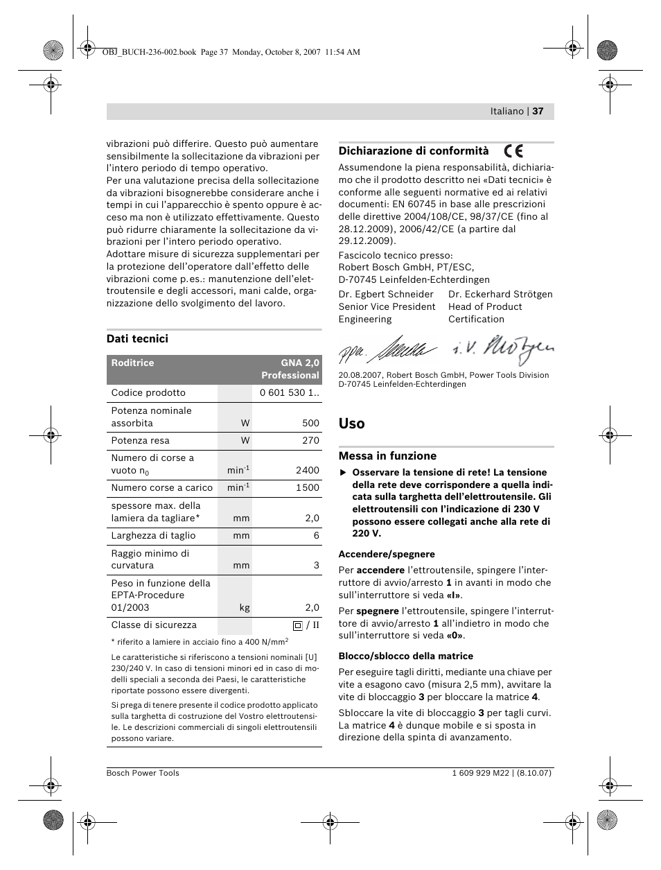 Bosch GNA 2,0 Professional User Manual | Page 37 / 159