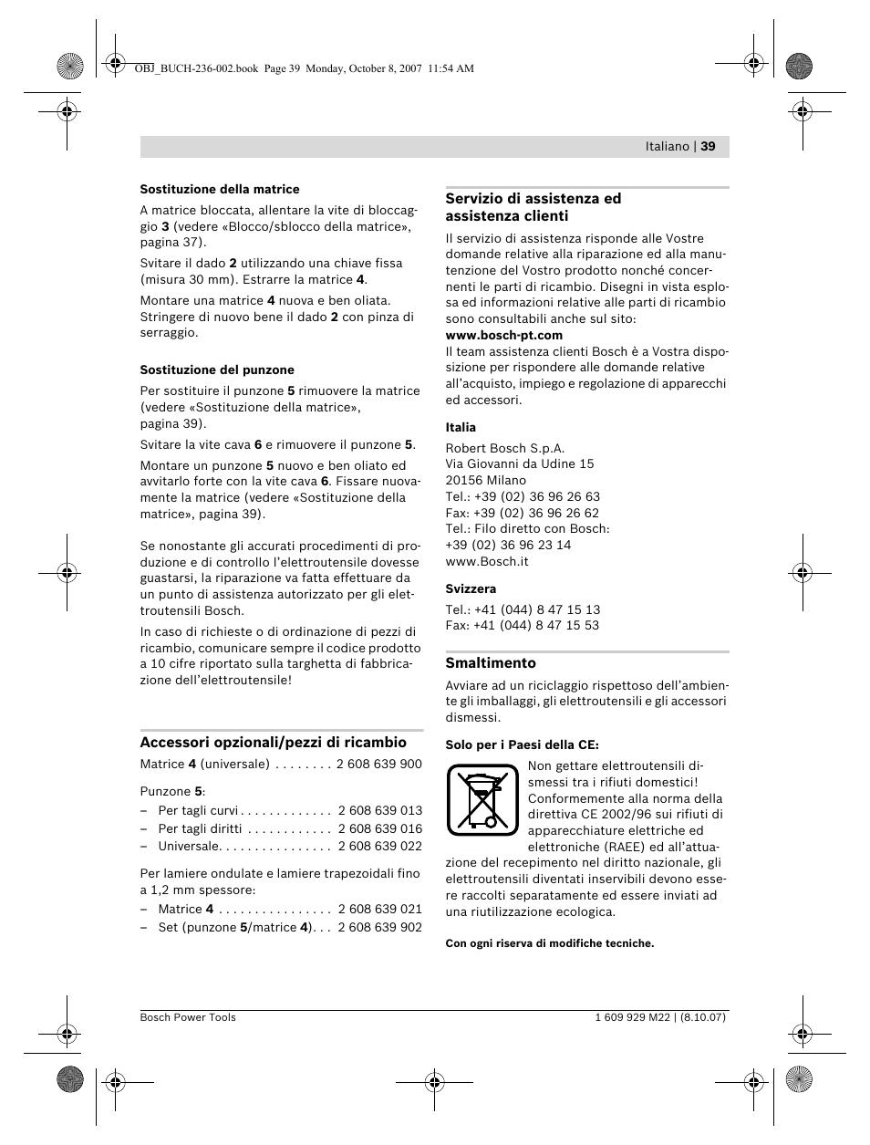 Bosch GNA 2,0 Professional User Manual | Page 39 / 159