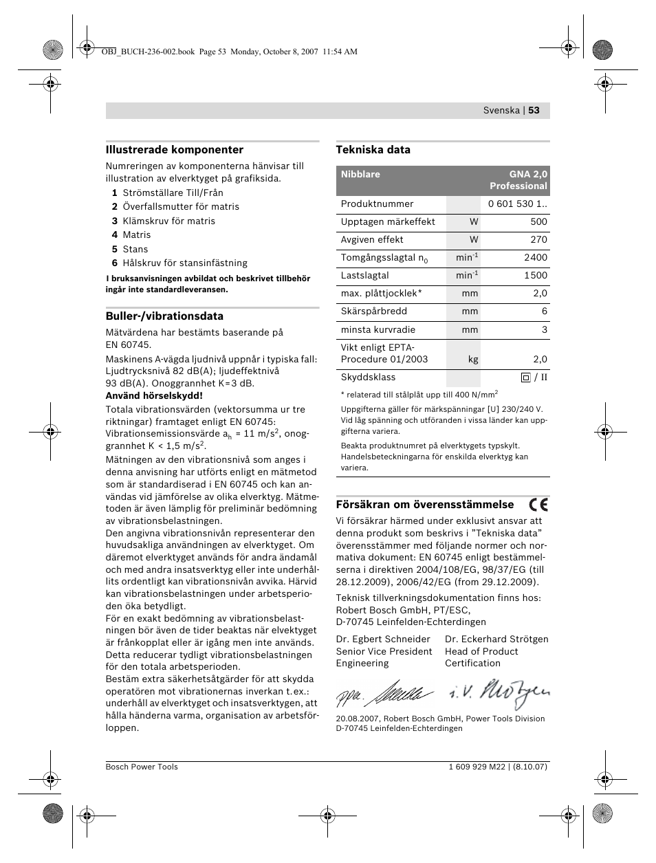 Bosch GNA 2,0 Professional User Manual | Page 53 / 159