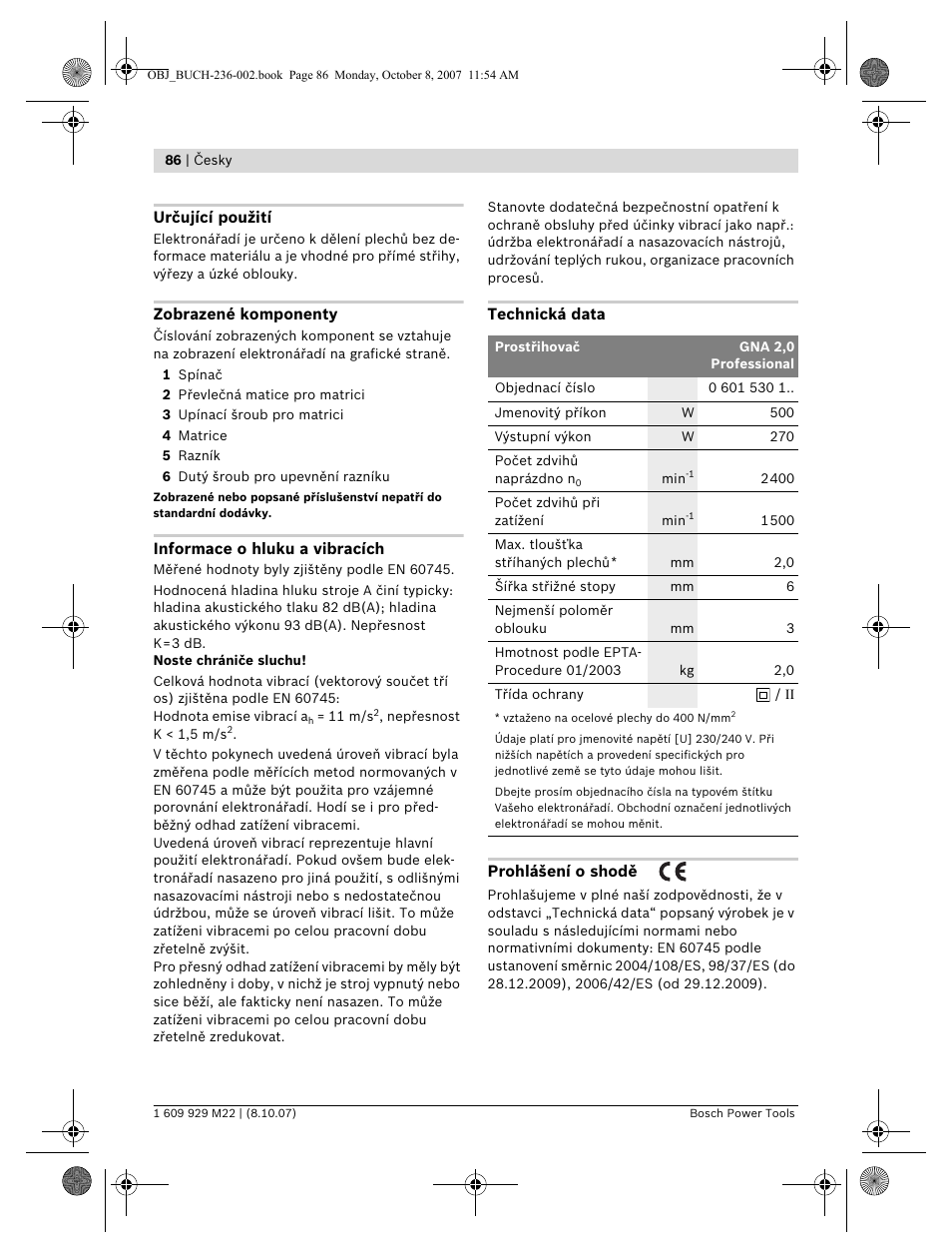 Bosch GNA 2,0 Professional User Manual | Page 86 / 159