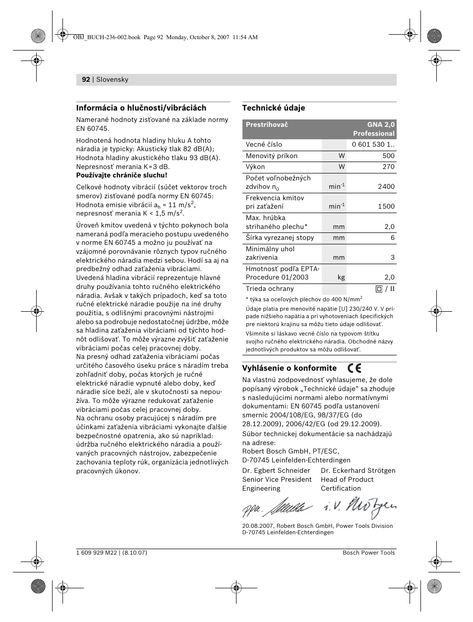 Bosch GNA 2,0 Professional User Manual | Page 92 / 159