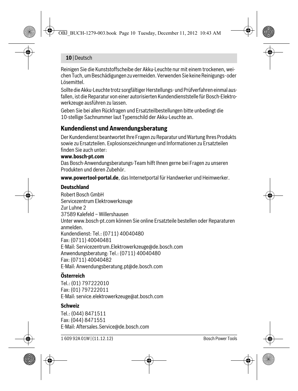 Bosch GLI VariLED Professional User Manual | Page 10 / 181