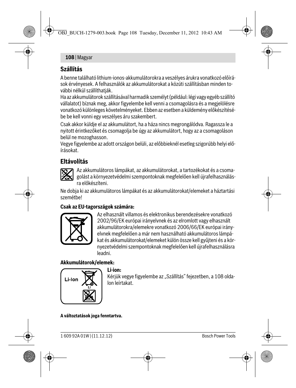 Bosch GLI VariLED Professional User Manual | Page 108 / 181