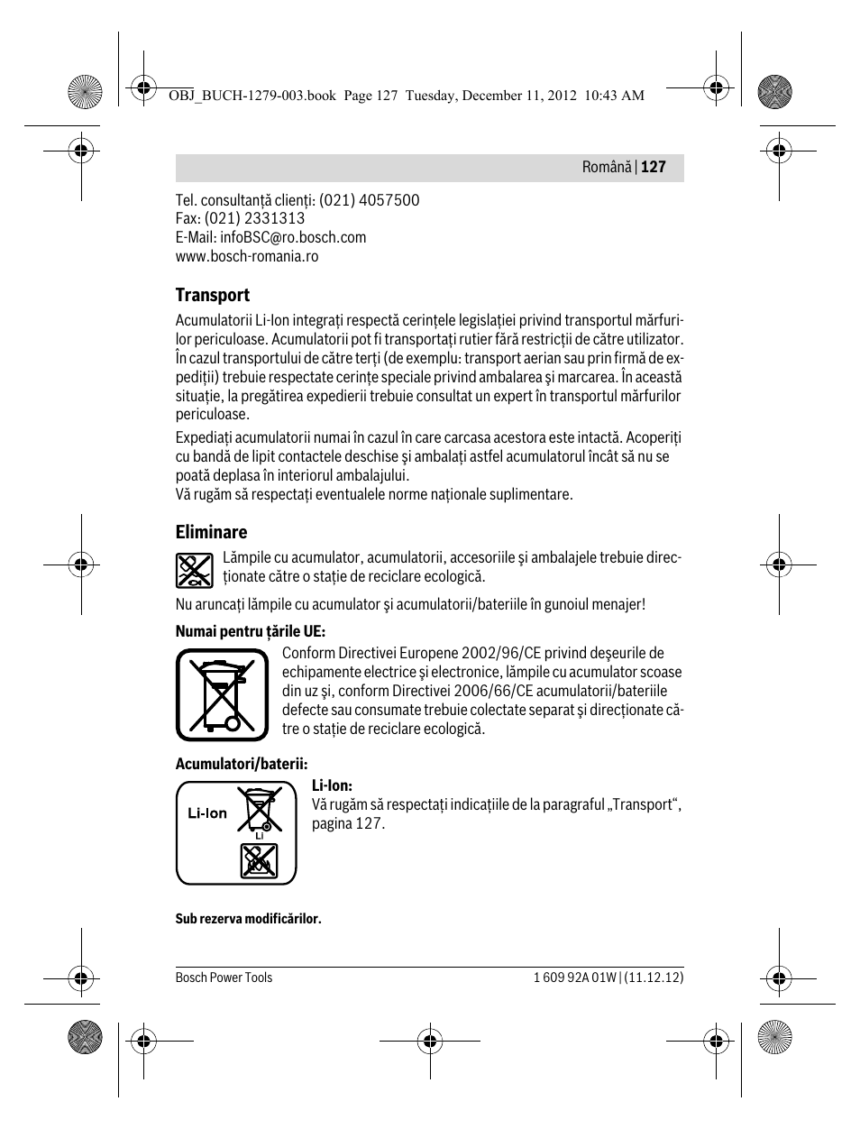 Bosch GLI VariLED Professional User Manual | Page 127 / 181