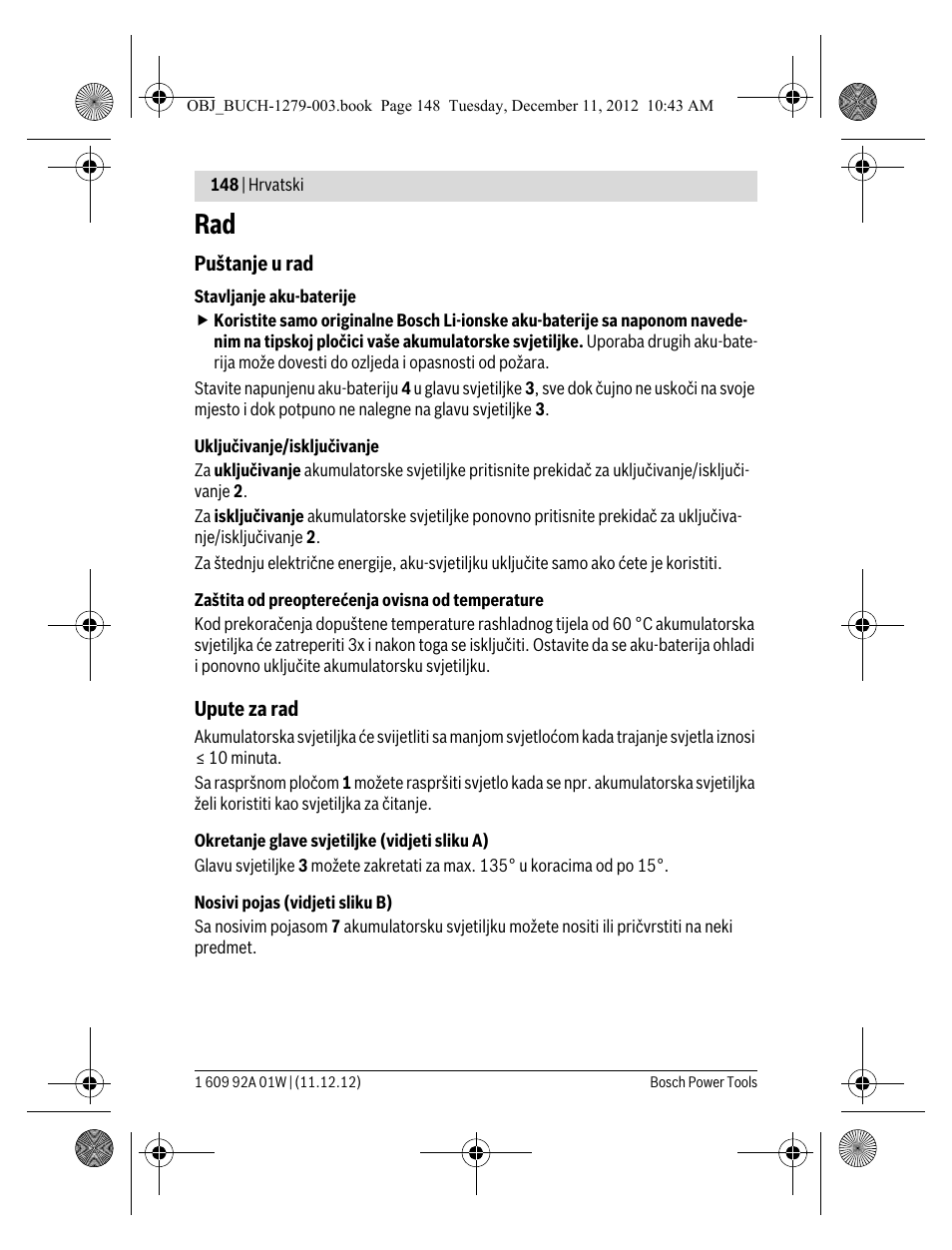 Bosch GLI VariLED Professional User Manual | Page 148 / 181