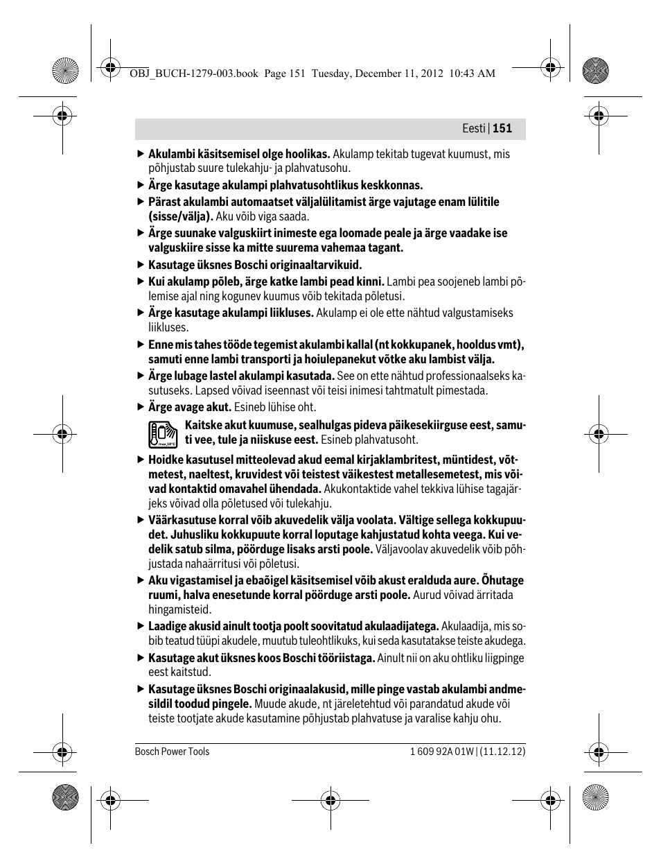 Bosch GLI VariLED Professional User Manual | Page 151 / 181