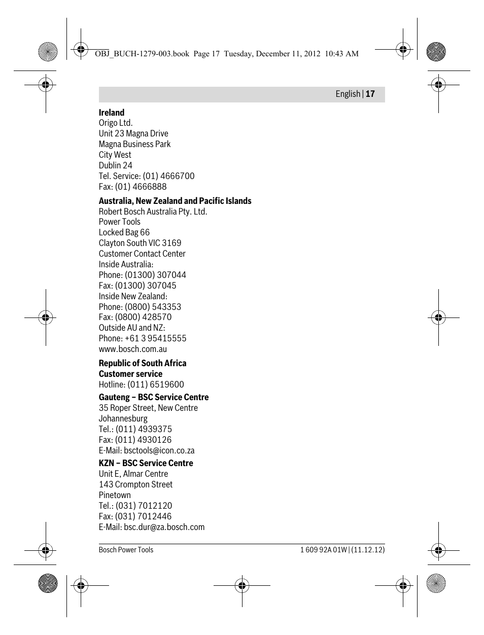 Bosch GLI VariLED Professional User Manual | Page 17 / 181