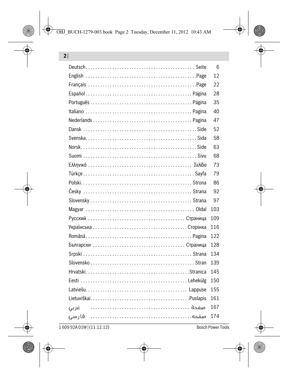 Bosch GLI VariLED Professional User Manual | Page 2 / 181