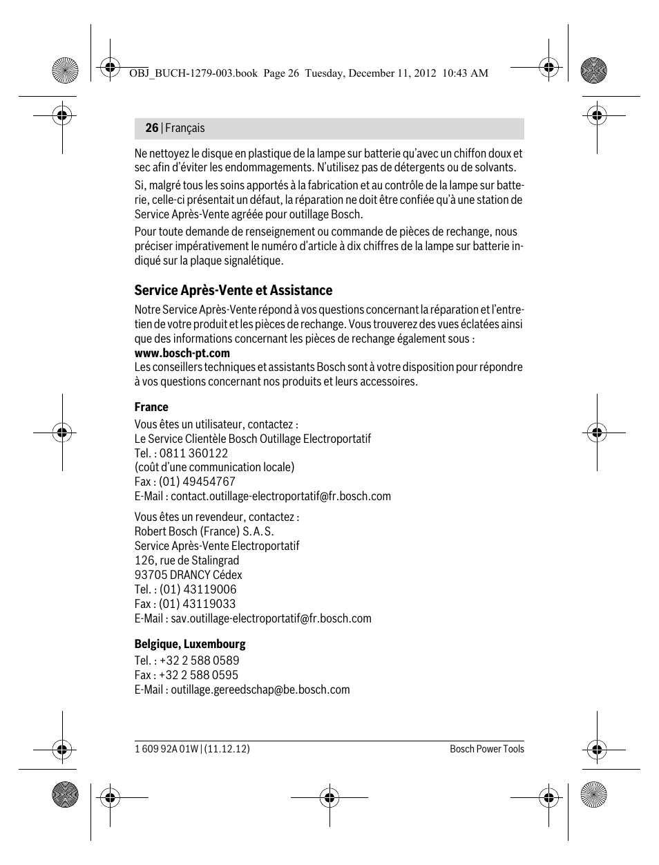 Bosch GLI VariLED Professional User Manual | Page 26 / 181