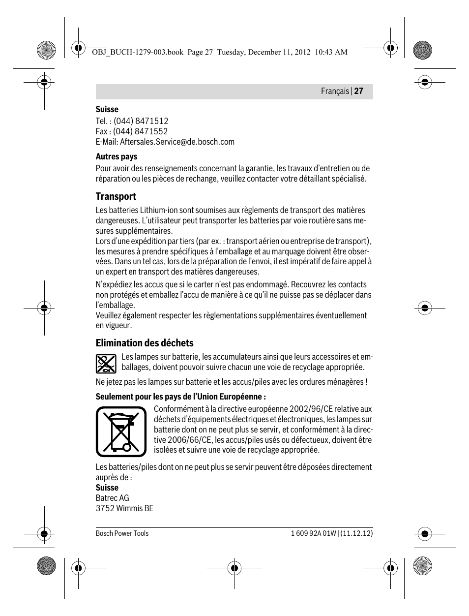 Bosch GLI VariLED Professional User Manual | Page 27 / 181