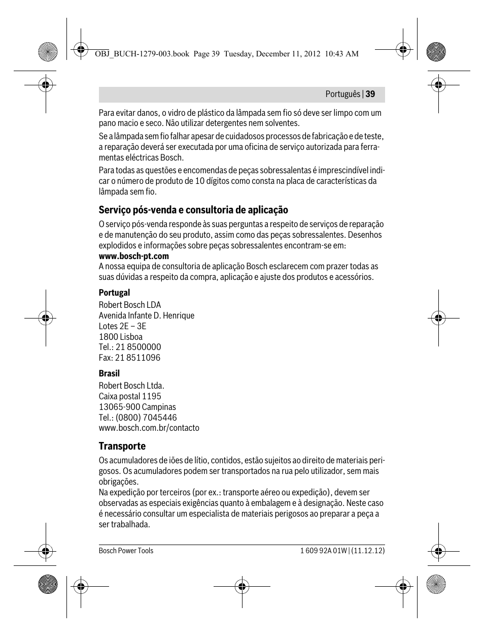 Bosch GLI VariLED Professional User Manual | Page 39 / 181