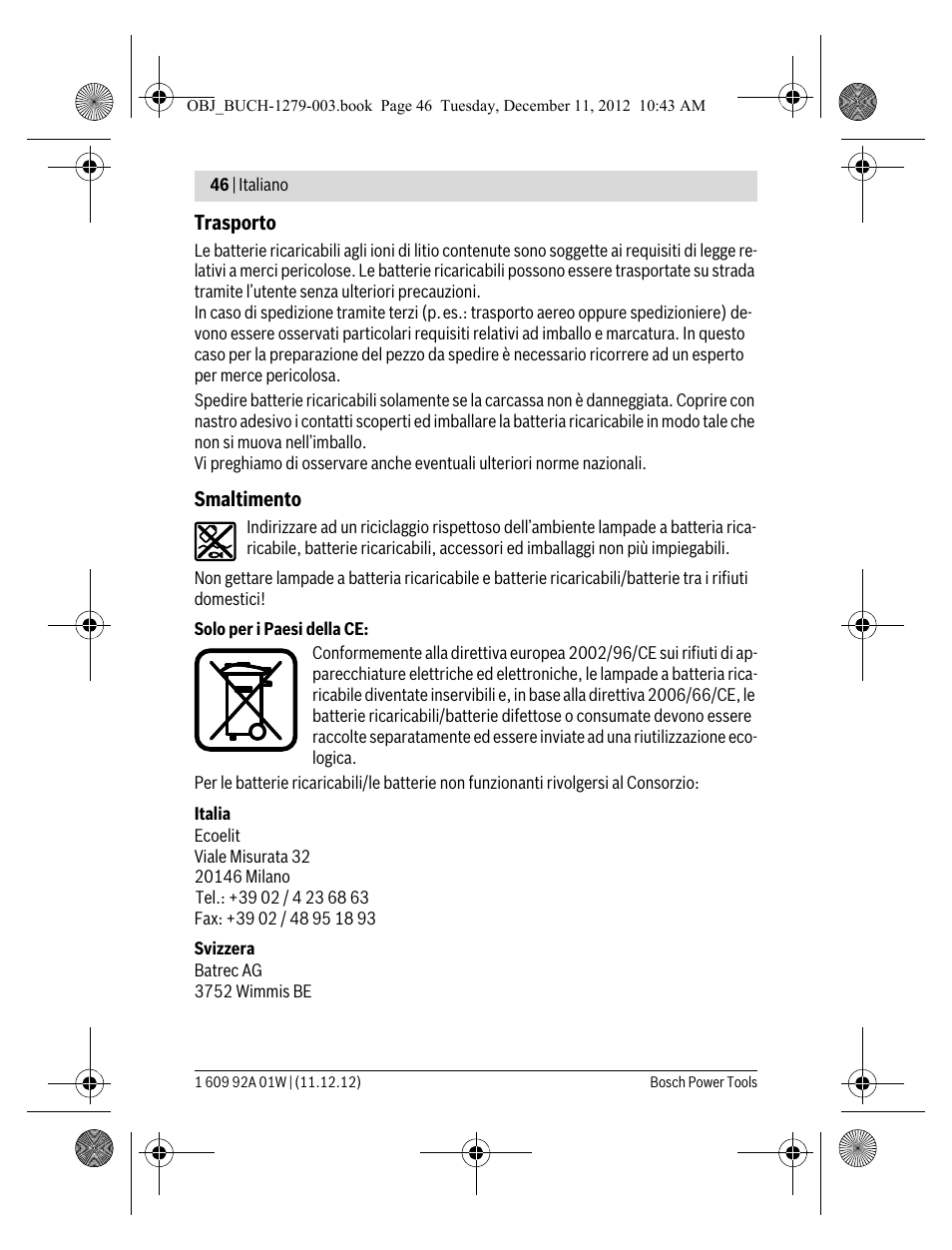 Bosch GLI VariLED Professional User Manual | Page 46 / 181