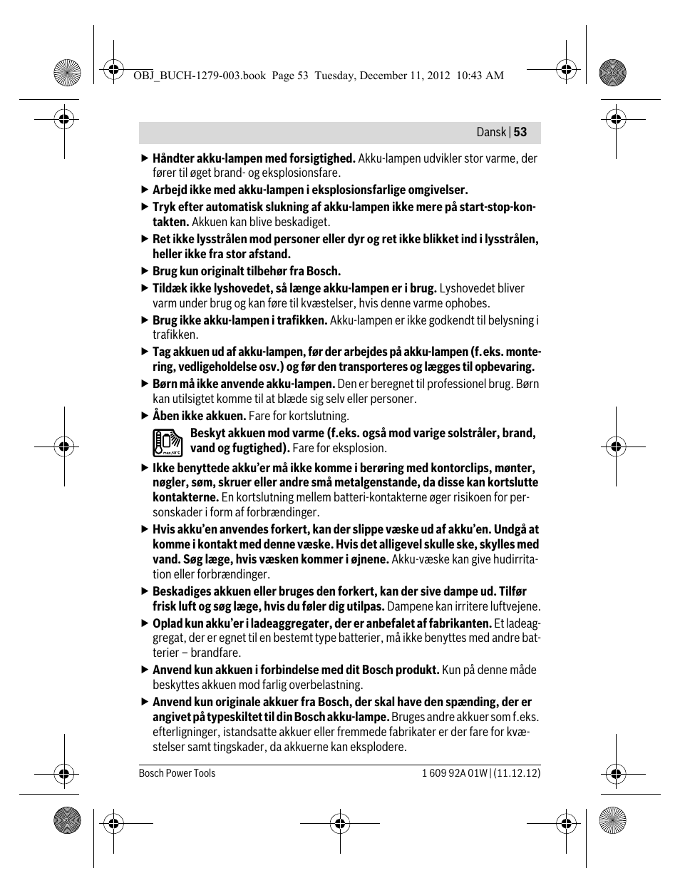 Bosch GLI VariLED Professional User Manual | Page 53 / 181