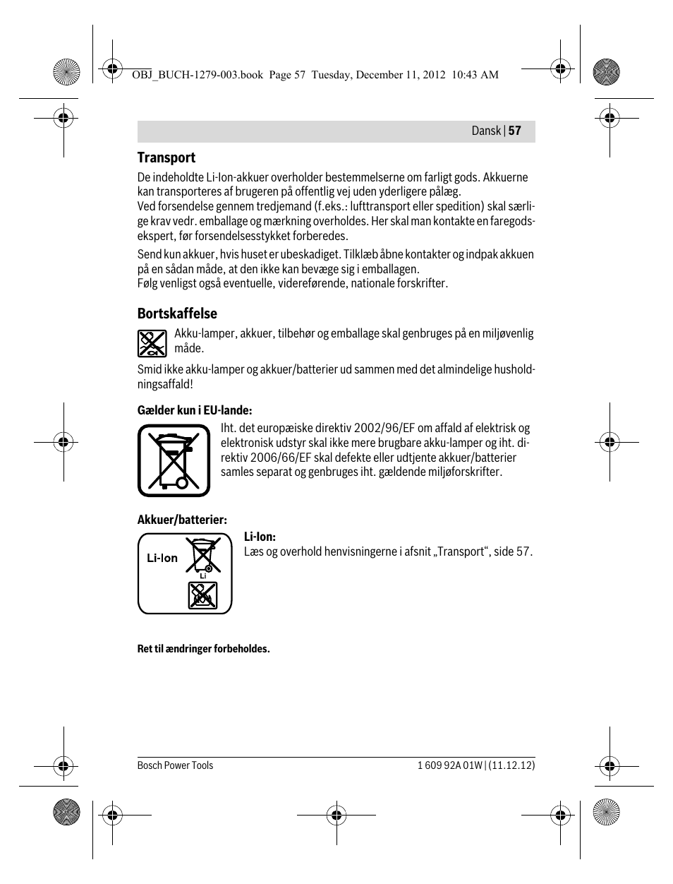 Bosch GLI VariLED Professional User Manual | Page 57 / 181