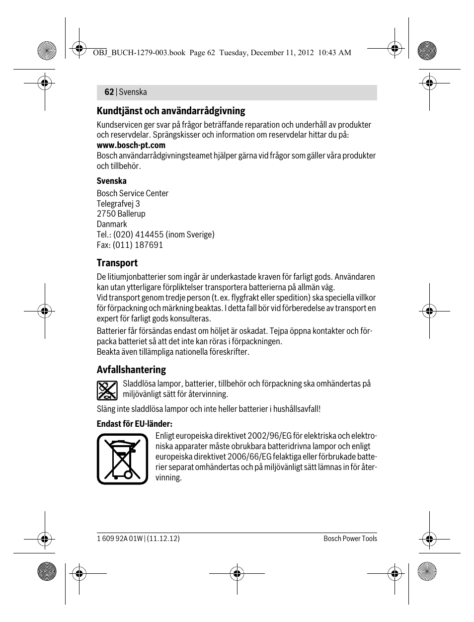 Bosch GLI VariLED Professional User Manual | Page 62 / 181