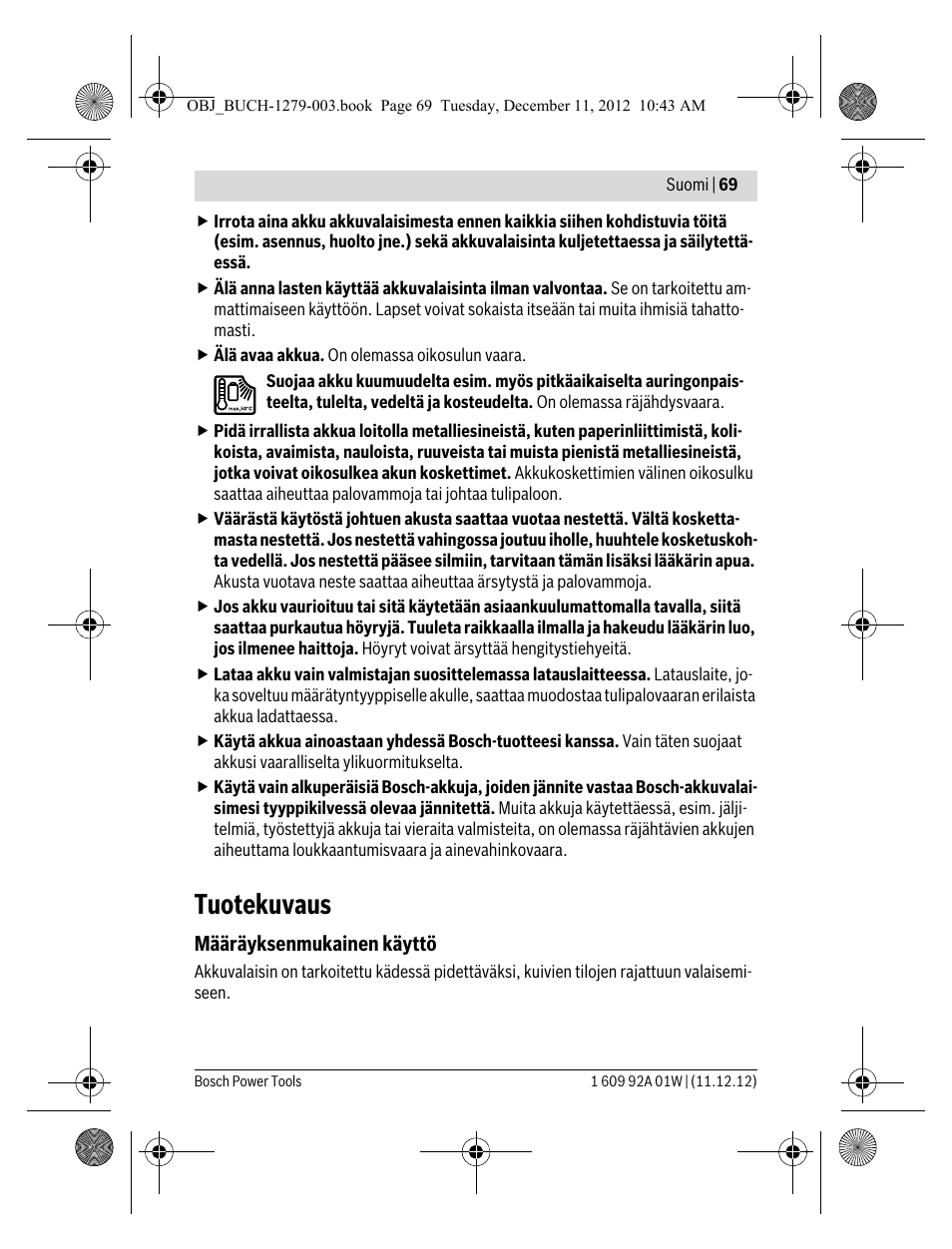 Tuotekuvaus | Bosch GLI VariLED Professional User Manual | Page 69 / 181