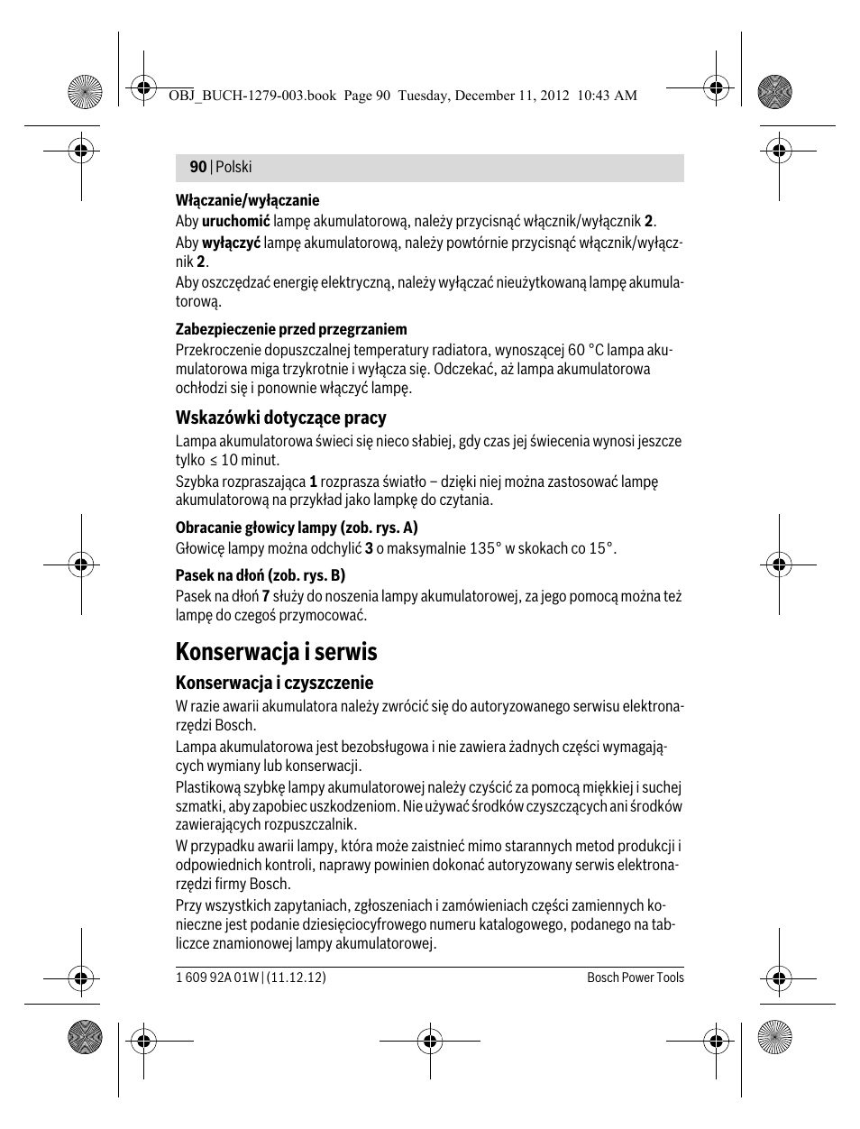 Konserwacja i serwis | Bosch GLI VariLED Professional User Manual | Page 90 / 181