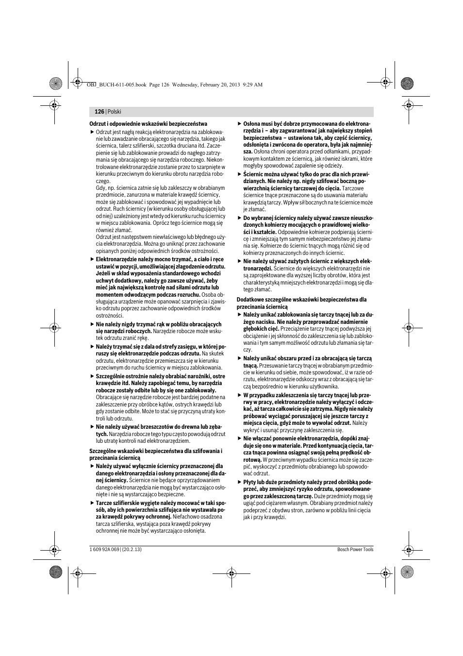 Bosch GWS 14-125 Inox Professional User Manual | Page 125 / 270